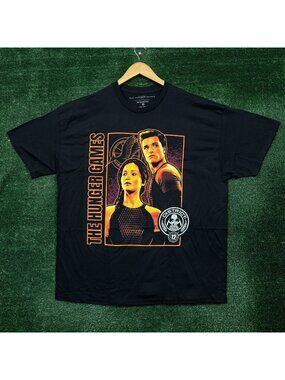 The Hunger Games Katniss and Peeta District 12 Tributes 75th Games T-Shirt 2X